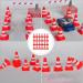 Toyandona Mini Warder Set - 30 Robust Plastic Cones for Children s Sports Dog Training & Parkour - Ideal Gift Red - Buy Online on SooperMarket.com