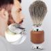 Premium Shaving Brush for Men - Rubber Wood Handle Foaming Trimmer Perfect for Barbers & Salons - Buy Online on SooperMarket.com