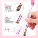 Saviland 5 PCS Kolinsky Acrylic Nail Brush Set - Professional Brushes for Acrylic Nails - Pink Nail Brushes for Acrylic Powder & Liquid Extension - Size 4/8/10/14/16 - Buy Online on SooperMarket.com