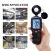 Digital Light Meter with Data Record, Backlight, Lux & Temperature Meter - 0-200,000 Lux/FC Measurement Range - MAX/MIN/Hold Function - Buy Online on SooperMarket.com