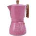 Latte Mocha Coffee Italian Moka Espresso Cafeteira Percolator Pot Field Coffee 300 ml Pink - Buy Online on SooperMarket.com