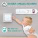 40 Pack White Square Socket Child Safety Plug Covers for Outlets - Hidden Handle for Kids Toddler Protection - Buy Online on SooperMarket.com