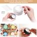 Veuwolm Aluminum Travel Cream Can (30 pcs) with Stickers - 15ml Screw Cap for Lip Balm & Cosmetics - Buy Online on SooperMarket.com
