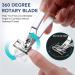 Senior Toenail Clippers Set for Thick Nails - Featuring Ingrown Toenail Tool, Wide Opening Clipper, Rotary Fingernail Clipper, Leather Case & File - Black - Buy Online on SooperMarket.com