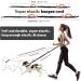 Unipampa Jogging Dog Leash - Hands-Free Reflective Double Handle - Perfect for Small & Medium Dogs - 120-170 cm - Orange - Buy Online on SooperMarket.com