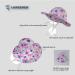 LANGZHEN Baby Girls Beach Sun Hat with Chin Strap | Adjustable Toddler Kids Wide Brim Summer Play Hat | Maple Leaves Design | 1-2 Years - Buy Online on SooperMarket.com