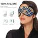 Haskirky Light Blocking Eye Mask for Men and Women - Breathable & Adjustable for Travel, Yoga, Meditation - Deep Sleep Mask - Navy Plaid - Buy Online on SooperMarket.com