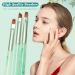3PCS Nail Clean Up Brushes for OPI - Acetone Resistant Cuticle Cleaning Nail Art Precision Tools in Jade Green - Buy Online on SooperMarket.com