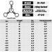 Dr.Fish 3 Way Swivel Fishing Tackle for Catfish Rig - 50 Pack Stainless Steel Tri Swivels - Saltwater/Freshwater - #1/0 (110Lb) - Buy Online on SooperMarket.com