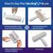 Pet Hair Remover Roller - Reusable Multi-Surface Fur & Lint Cleaner for Furniture Couch Carpet Car Seats - Portable Blue - Buy Online on SooperMarket.com
