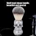 Buy Handmade Skull Handle Shaving Brush for Men | Halloween Neck Dust & Cleaning Brush | Premium Hairdresser Beard Care - Buy Online on SooperMarket.com