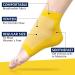 Moisturizing Gel Heel Socks - 2 Pairs for Cracked Feet Care | Night Treatment for Dry Heels | Spa Socks for Men & Women - Yellow Regular - Buy Online on SooperMarket.com
