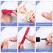 140 Pcs Marble Style Nail Polish Strips with Gradient & Glitter - Self Adhesive DIY Nail Art Decals for Holiday Decor | Includes 2 Nail Files - Buy Online on SooperMarket.com
