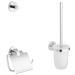 GROHE Essentials Accessories Bath (WC set 3 in 1 material: glass / metal) chrome 40407001 round white