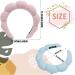 2 PCS Women Sponge Spa Headbands | Terry Cloth Fabric Hair Band for Skincare, Makeup & Shower | Blue Pink Color Set - Buy Online on SooperMarket.com
