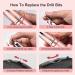 JUEMEL Portable Electric Nail Drill Kit 35000rpm - Professional Efile Set for Acrylic and Gel Nails - Manicure Pedicure Tool with 17pcs Bits and Accessories - Pink - Buy Online on SooperMarket.com