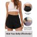 BMJL Women's High Waisted Running Shorts with Pocket - Black, Medium - Buy Online on SooperMarket.com