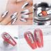 Metallic Painting Gel - 5ml Silver Metal Painted Gel Nail Polish - Reflective High Shine Nail Polish Soak Off UV/LED - Drawing Mirror Nail Gel Polish - Buy Online on SooperMarket.com