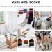KESYOO 6 Pairs Cotton Knee High Socks for Unisex 1-3 Years, Assorted Color - Calf Length Tube Stockings - Buy Online on SooperMarket.com