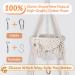 AXIBA Macrame Cat Hammock with Cushion - Hanging Cat Bed for Indoor Cats - Buy Online on SooperMarket.com