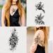 Large Black Flower & Butterfly Temporary Tattoos for Women - 10 Sheets - Buy Online on SooperMarket.com