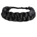 STHEJFB Bohemian Braided Headband Oversized Strand Wig Classic Thick Braided Wide Braid Elastic Synthetic Wig Headband Braided Headband Women Girls Hair Braid Grooming Accessories (Black 1B)