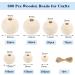 UOONY 800pcs Wooden Beads for Crafts - 7 Sizes Unfinished Natural Wood Bulk Beads for Garland, Macrame, Jewelry Making, DIY Farmhouse Decor - Buy Online on SooperMarket.com