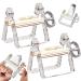 Toothpaste Squeezer Roller Toothpaste Tube Squeezer Tool 2Pcs Plastic Toothpaste Tube Squeezer Toothpaste Roller Dispenser with Rotatable Handle Toothpaste Seat Holder Stand Puts an End to Waste
