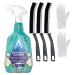 Bathroom Cleaner Spray Cleaning Set - Bundle Includes Astonish Bathroom Spray 750ml And Pack of 3 Crevice Cleaning Brushes - Removes Dirt In Hard to Reach Places and Restores a Bathroom Shine