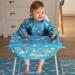 Bibetta Wipeezee Premium Baby Weaning Bibs | Waterproof Coverall Bibs for 6 month+ | Eco Friendly & Durable | Turquoise Sea Creatures Design - Buy Online on SooperMarket.com