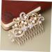 HAPINARY Hair Ornament Bridal Hair Clip Metal Hair Clips Veil Comb Wedding Crystal Hair Combs Barrettes for Women Bridal Veil Rhinestone Bobby Pins Fashion Headwear Accessories Bride French - Buy Online on SooperMarket.com