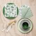 Buy PAW 3-Layer Paper Napkins (33x33 cm) - 20 Pack | Perfect for Birthdays Weddings & Parties | Eco-Friendly Bamboo Design - Green Stripes - Buy Online on SooperMarket.com