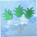 Warmhm 15pcs Fruit Cake Chic Decor Cake Picks Wedding Decor Glittery Leaf Topper Fruit Decor Leaf Cake Topper Reusable Decor Capacillos Para Cupcake Summer Party Pineapple Insert Card - Buy Online on SooperMarket.com