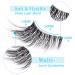 Natural Look Wispy 3/4 False Eyelashes - Handmade Soft Reusable Lashes Pack - Buy Online on SooperMarket.com