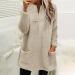 AMhomely Women's Double Fleece Hoodie | Plus Size Soft Teddy Fleece Jumper | V Neck Sweatshirt with Pocket | Winter Lounge Top | Khaki XXL - Buy Online on SooperMarket.com