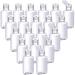 50 pieces clear empty travel bottles 30 ml flip lids empty container portable refillable flip-top bottles for travel outdoors outdoors camping business trip