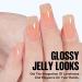 TOMICCA Nude Jelly Gel Polish - Pink Translucent Soak Off Neutral Color 15ML - Buy Online on SooperMarket.com