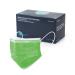 CURT MARIA MEDICAL 50 pieces medical face masks made in Germany 3-ply face mask with ear loops for single use green