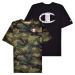 Mens Big and Tall T Shirts - 2 Pack Crewneck Mens T-Shirt Big & Tall Clothing 3X Tall Fig Camo Black