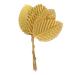 CORHAD 200pcs Faux Flowers Leaf Faux Crafts Leaves Fabric Floral Leaves Snowflakes Silicone Molds Boutonniere Leaves Home Supply Corsage Leaf Office Polyester Small Leaves Charm 10.5X3.2cm Golden