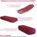 Premium Simian Yoga Bolster Pillow - Supportive Rectangular Cushion with Velvet Cover - Washable & Skin-Friendly - Ideal for Restorative & Yin Yoga - Burgundy - Buy Online on SooperMarket.com