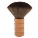 Resistant brush hair ergonomic design - soft and irritable shaving brush for men with wooden handle and nylon hair versatile