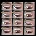Premium 12 Style Eye Make-Up Template Stickers | Professional Eyeshadow & Eyeliner Tools | International Shipping Available - Buy Online on SooperMarket.com