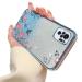 Tivenfezk nadoli glitter diamond case for xiaomi redmi note 10 4g sparkle flower butterfly cell phone case soft slope cover frame glossy silicone rhineau etui protective cover xiaomi redmi note 10 4g blue
