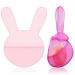 2 Pcs Beauty Shampoo Conditioner Bar Pouch Mesh Shampoo Conditioner Bar Pouch Rabbit Shape Travel Bar Soap Holder Loofah Bubble Foam Net for Body Shower Bath Exfoliating (Light Pink  Rose Pink)