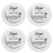 Dove Intensive Nourishing Cream Blue 4 Pack 2.53 Oz Each Jar