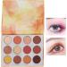 Makeup Palette Warm Tone Colors 12 Colors Eyeshadow Plattet for Wedding Party Office - Buy Online on SooperMarket.com