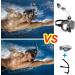 Bairuifu Dry Top Foldable Snorkel Mask Set - Anti-Fog 180 Panoramic View, Leak-Proof Design - Ideal Scuba Diving & Snorkeling Gear for Adults, Men, Women, Youth & Kids - Camera Mount Included (Black, Large) - Buy Online on SooperMarket.com
