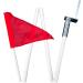 Soccer Corner Flags - 4 Pack with Collapsible Spring Loaded Steel Base & Carrying Bag - Buy Online on SooperMarket.com