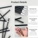 100PCS Black Disposable Eyeliner Brushes - Ideal for Eyeliners Lip Liners Eye Makeup & Detail Painting | International Shipping Available - Buy Online on SooperMarket.com